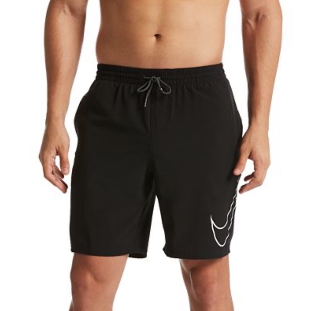 NWT Nike Perforated Swoosh Stretch Swim Shorts